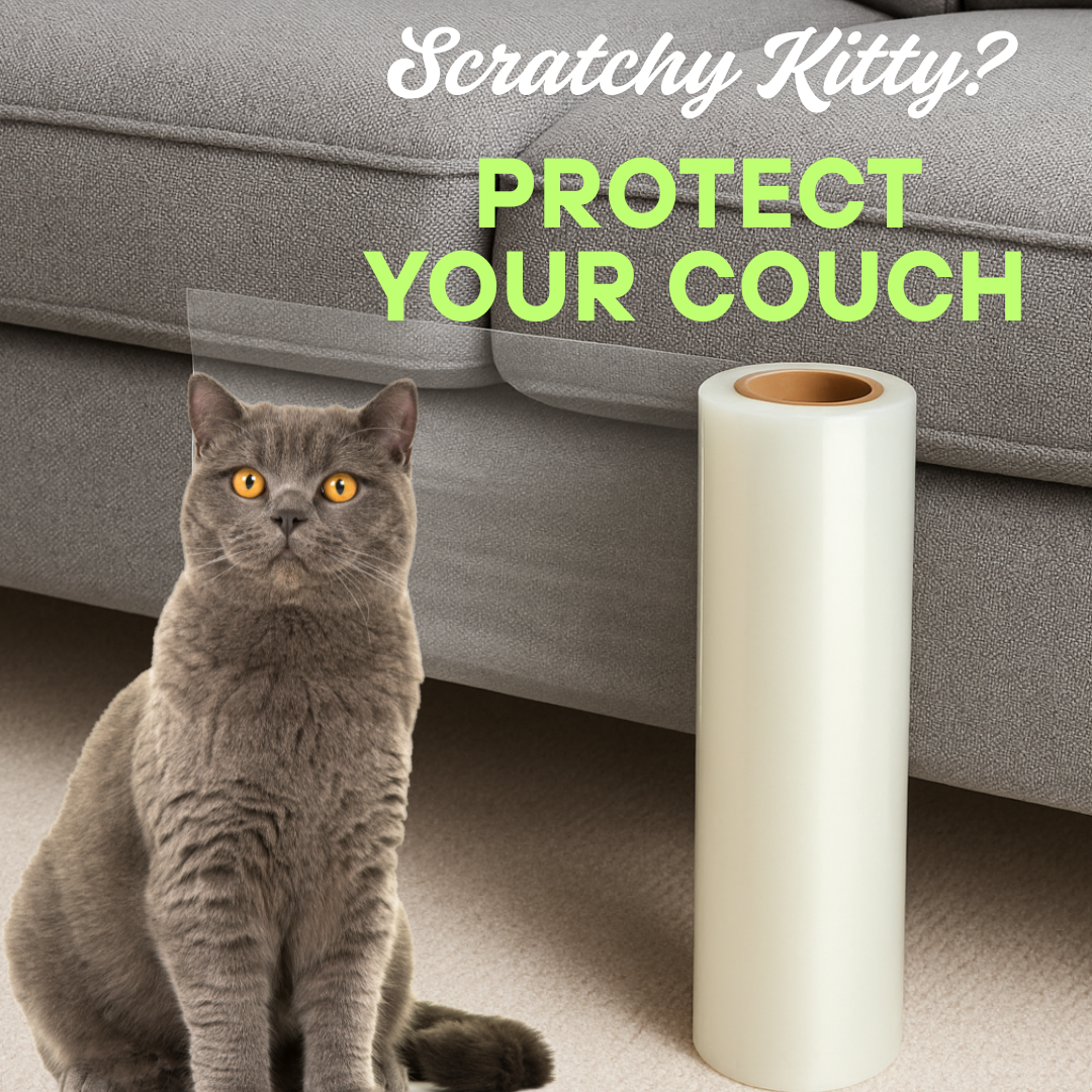 PoliPaw Transparent Furniture & Door Protector for Cats & Dogs